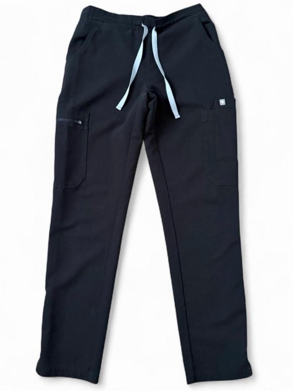 Figs black technical collection yola skinny scrub pants